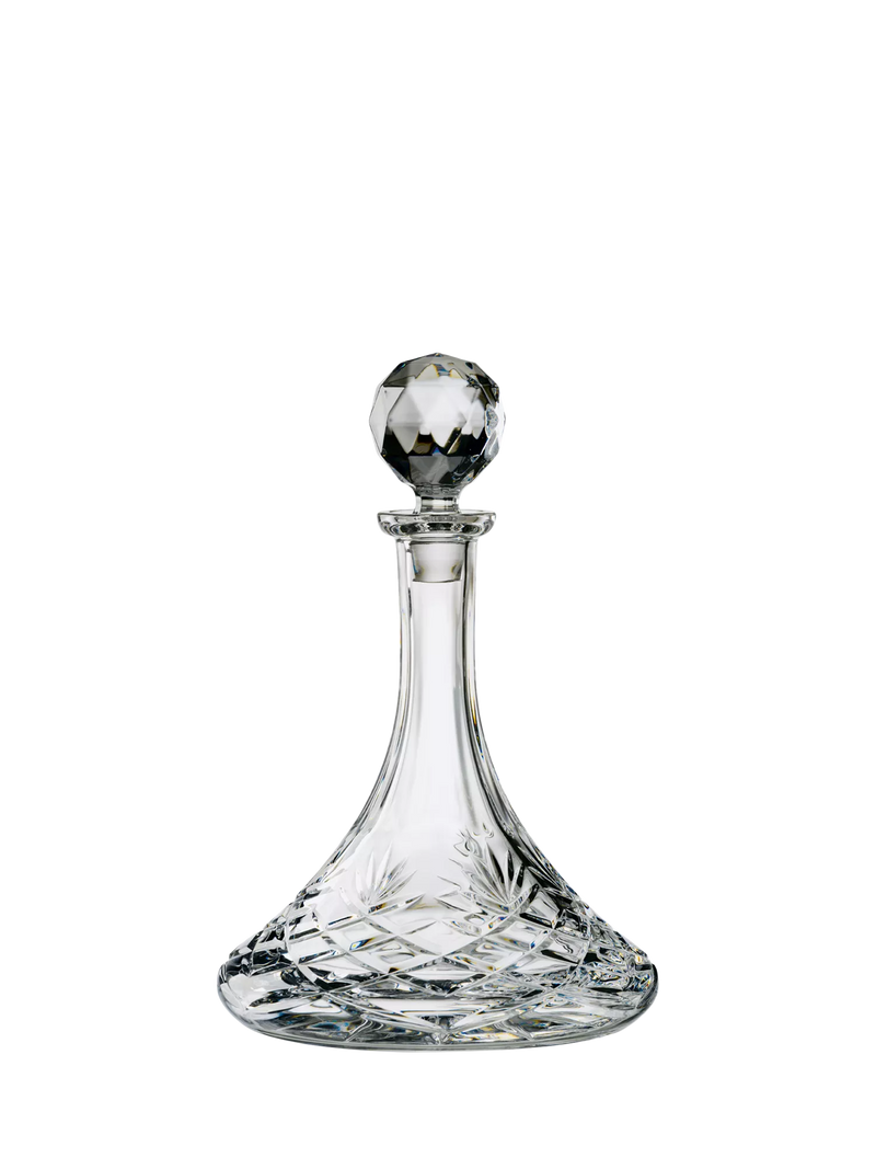 Dornberger cut crystal ship's decanter 950ml (British brand)