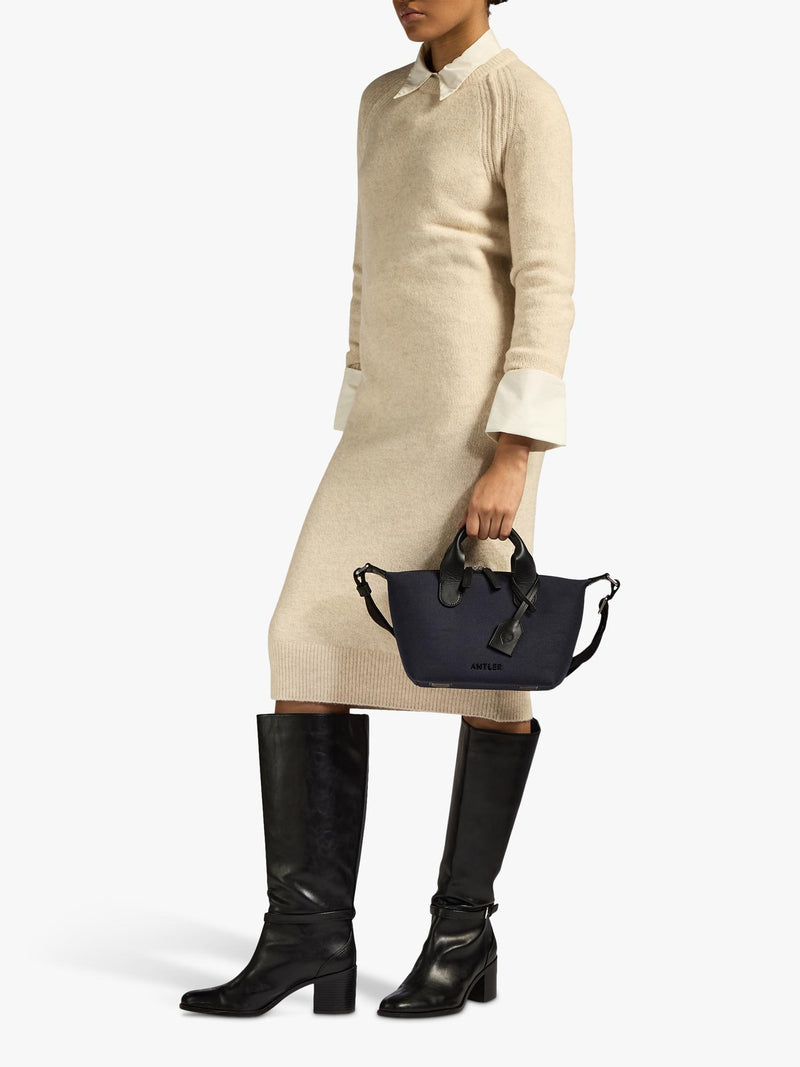 Antler Heritage Mini Canvas Crossbody Bag, water-repellent, imported from the UK