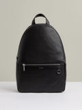 Reiss leather backpack black - British product