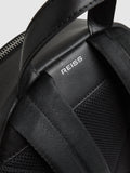 Reiss leather backpack black - British product