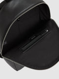 Reiss leather backpack black - British product