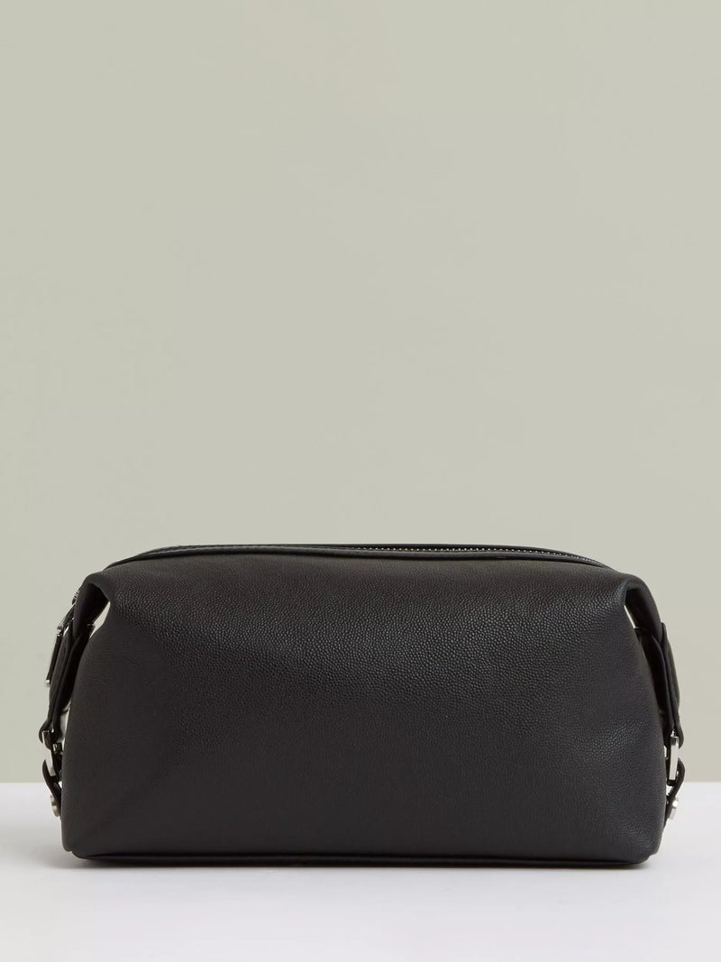 Reiss leather wash bag black, UK version