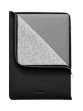 WOOLNUT leather folio for 16-inch MacBook Pro black (British brand)