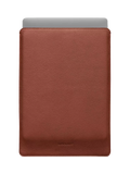 WOOLNUT leather sleeve cognac for 16-inch MacBook Pro - British product