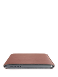 WOOLNUT leather sleeve cognac for 16-inch MacBook Pro - British product