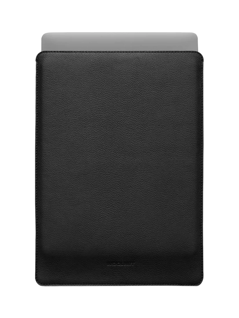 WOOLNUT leather sleeve black 16-inch MacBook Pro - British product