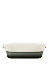 John Lewis Le Creuset Stoneware Heritage Rectangular Oven Dish, Thyme, 32cm- Buy online at McGrocer
