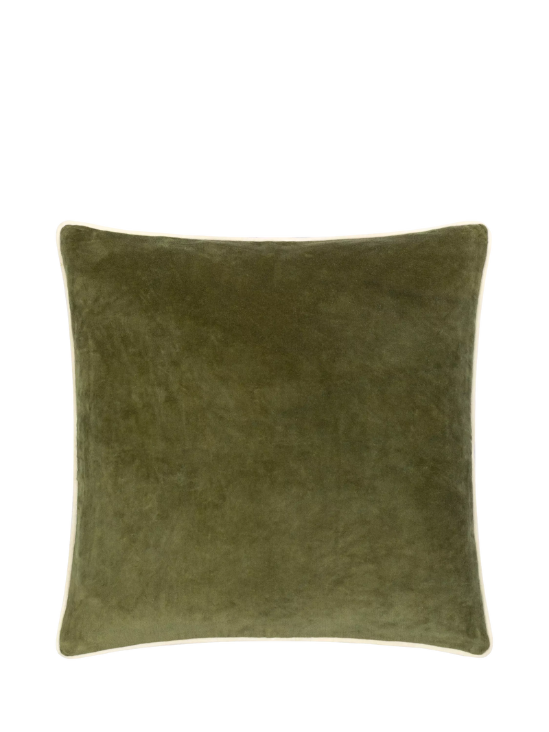 MADE green velvet cushion 50x50cm - British product