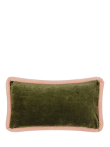 John Lewis MADE Huxley Cushion Olive/Maroon Scatter Cushion 30 x 50cm- Buy online at McGrocer