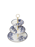 Sara Miller fine china 3-tier cake stand paradise pattern, UK version