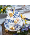 Sara Miller fine china 3-tier cake stand paradise pattern, UK version
