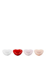 John Lewis Le Creuset Stoneware Heart Bowls, Set of 4, 9cm, Multi- Buy online at McGrocer