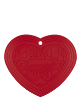 John Lewis Le Creuset Heart Silicone Trivet Cerise- Buy online at McGrocer