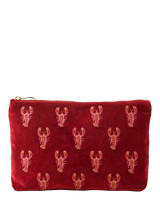 John Lewis Elizabeth Scarlett Lobster Everyday Pouch Red Multi- Buy online at McGrocer