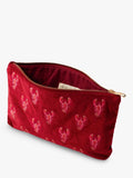 Elizabeth Scarlett lobster pouch red multi organic cotton, imported from the UK
