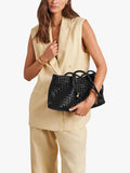 Katie Loxton Nova woven shoulder bag black, UK version