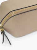 Katie Loxton fold out mirror makeup bag in Light Taupe, imported from the UK