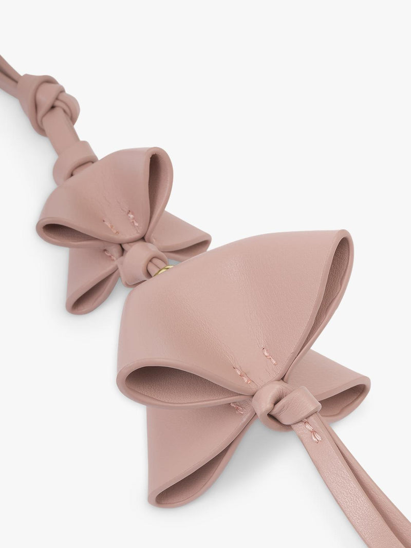 Katie Loxton faux leather tulip bag charm Pink Heather (British brand)