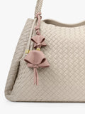 Katie Loxton faux leather tulip bag charm Pink Heather (British brand)