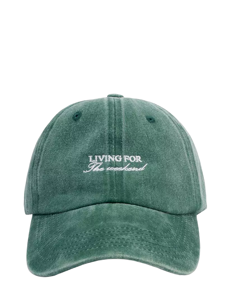 Katie Loxton embroidered weekend baseball cap green (British brand)