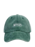 Katie Loxton embroidered weekend baseball cap green (British brand)