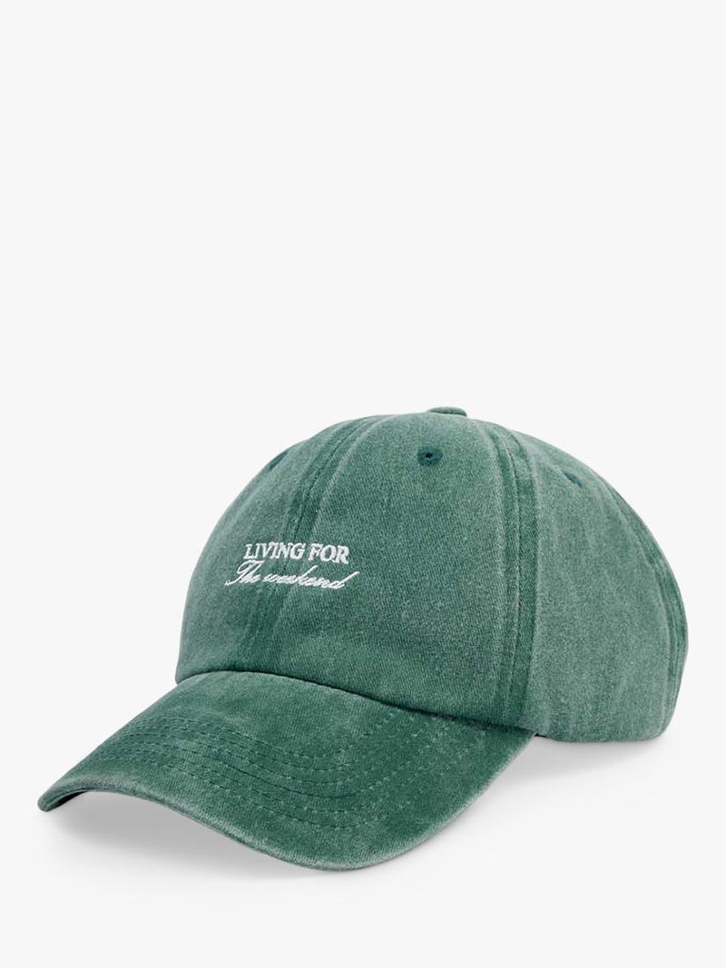 Katie Loxton embroidered weekend baseball cap green (British brand)