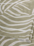 Katie Loxton wavy stripe scarf sage off white, imported from the UK