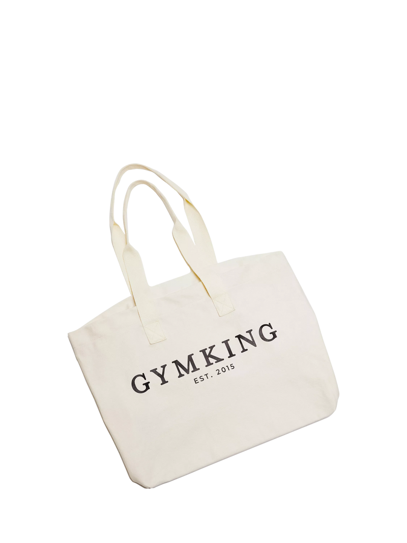 Gym King tote bag light beige - British product
