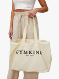Gym King tote bag light beige - British product
