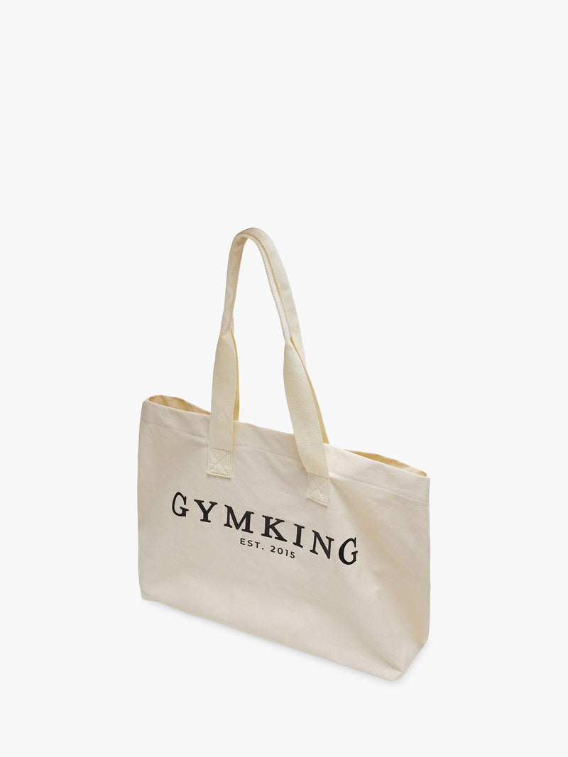 Gym King tote bag light beige - British product