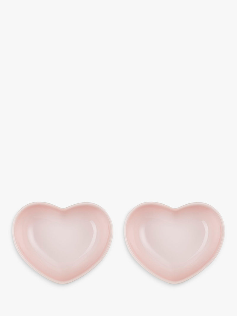 Le Creuset stoneware mini heart dish set of 2, imported from the UK