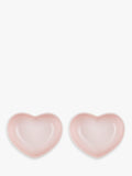 Le Creuset stoneware mini heart dish set of 2, imported from the UK