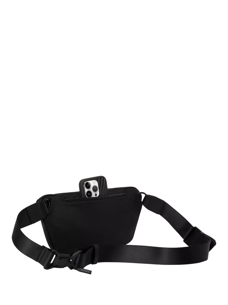 TUMI Alpha Sling black nylon bag with leather - British product