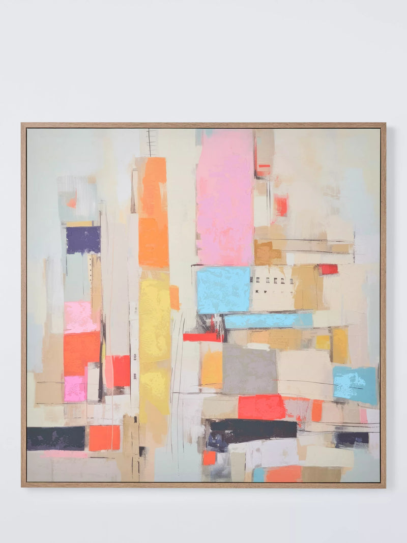 John Lewis Irena Orlov Urban City Collage canvas print, imported from the UK