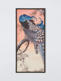 John Lewis two peacocks framed canvas print 92x42cm UK version
