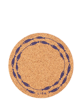 John Lewis LIGA Cork Fish on Line Round Coasters Set of 4 Natural- Buy online at McGrocer