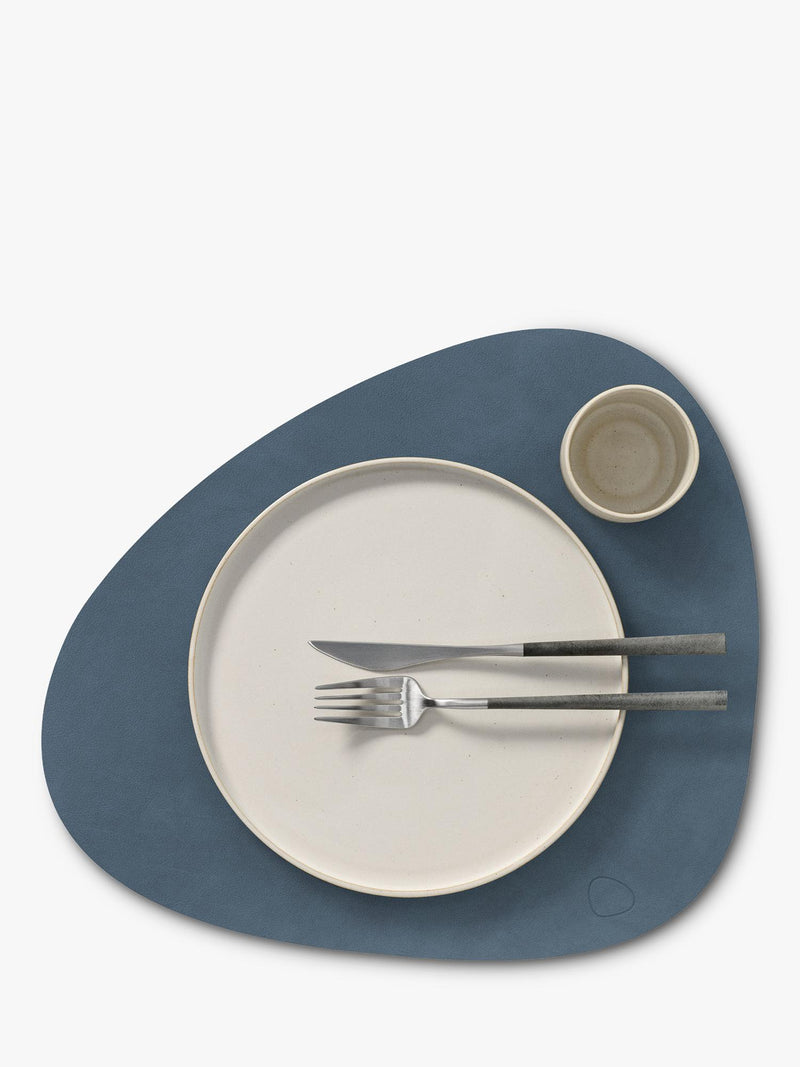 LIND DNA Nupo Curve placemat recycled leather 37x44cm - British product