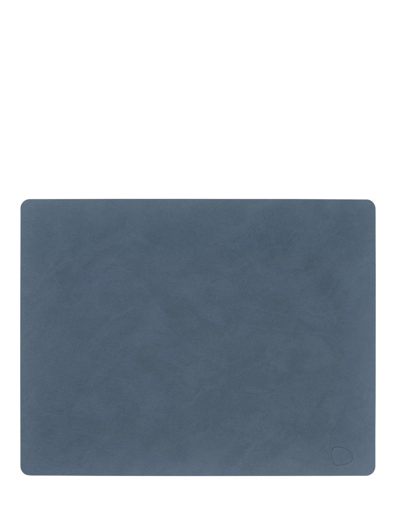 LIND DNA Nupo rectangular recycled leather placemat 35x45cm, imported from the UK