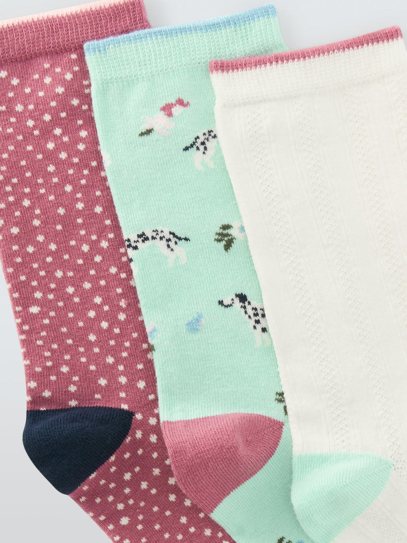 John Lewis dog ankle socks pack of 3, imported from the UK