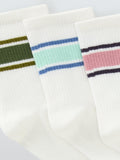 John Lewis tube socks pack of 3 multi colour block - British product