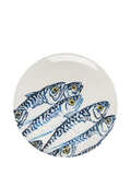 BlissHome earthenware platter with mackerel design 36cm, UK version