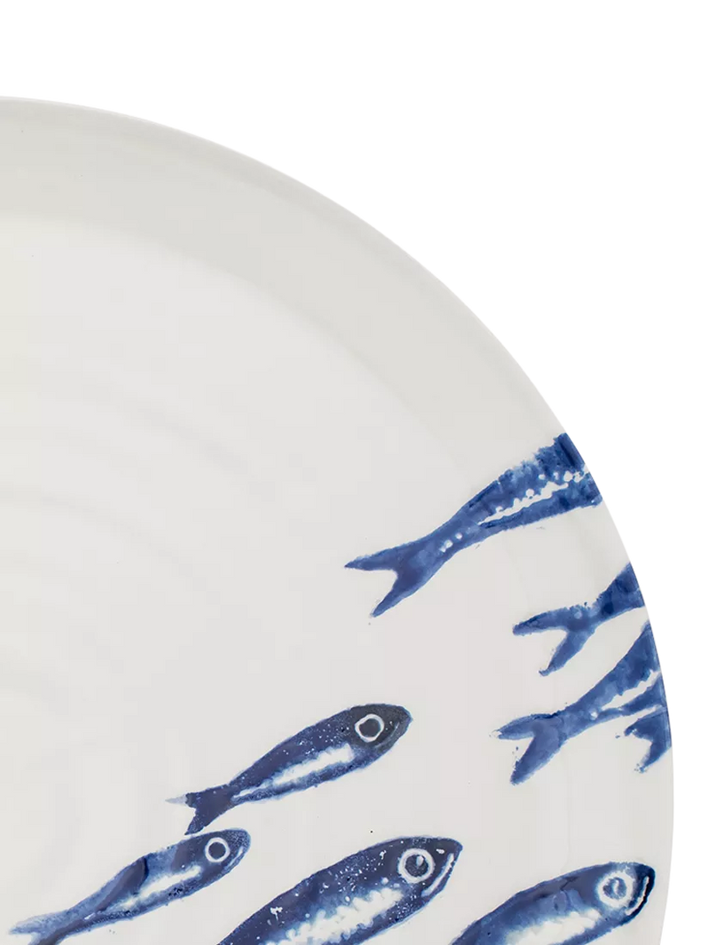 BlissHome earthenware sardines platter 36cm - British product
