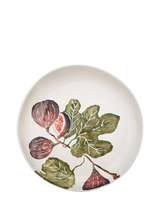 John Lewis BlissHome Fig Earthenware Round Shallow Serving Platter, Purple/Multi, 34cm- Buy online at McGrocer
