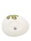 BlissHome fig earthenware serving bowl 32.5cm, purple multi - British product