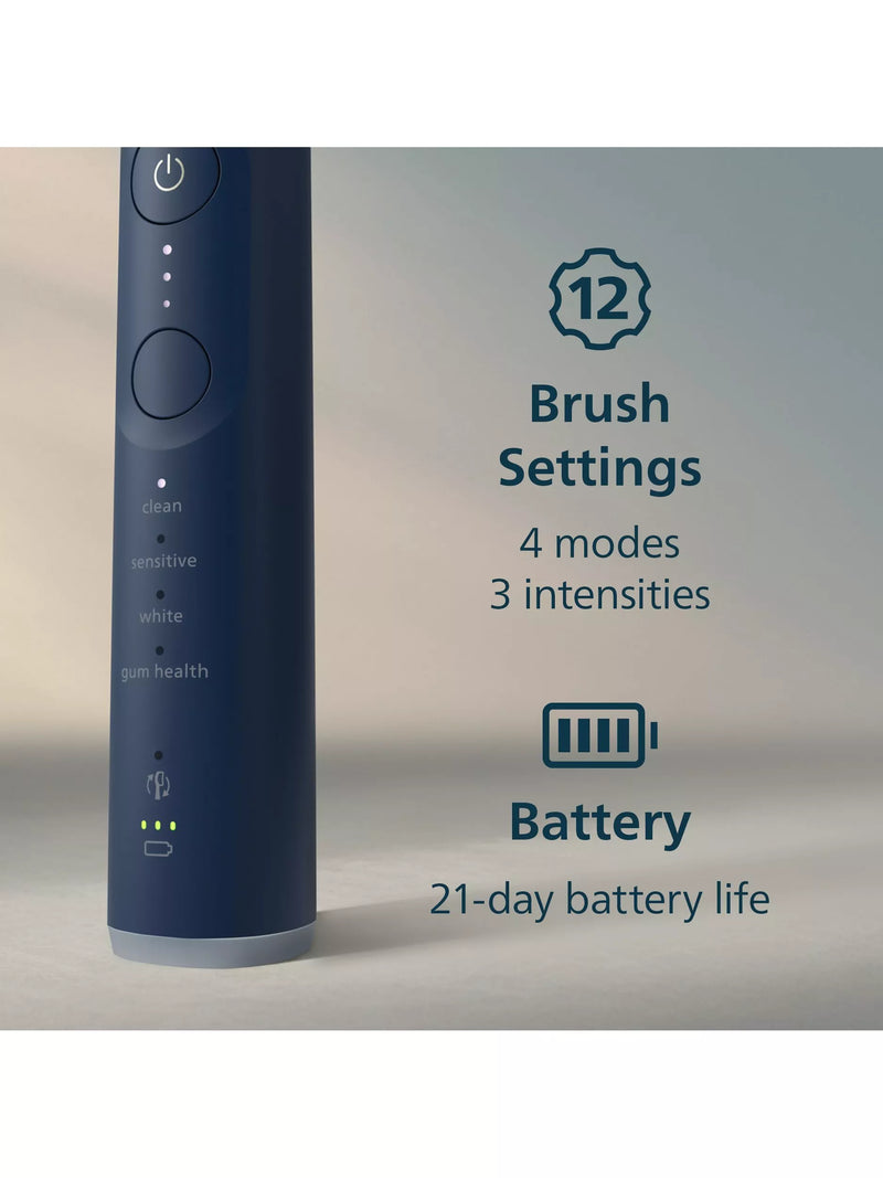 Philips Sonicare 7100 navy electric toothbrush with brush heads, UK version