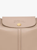 Longchamp Le Pliage Xtra leather shoulder bag in trench, imported from the UK