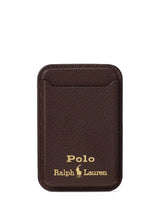 John Lewis Ralph Lauren Leather Card Case with MagSafe Brown- Buy online at McGrocer