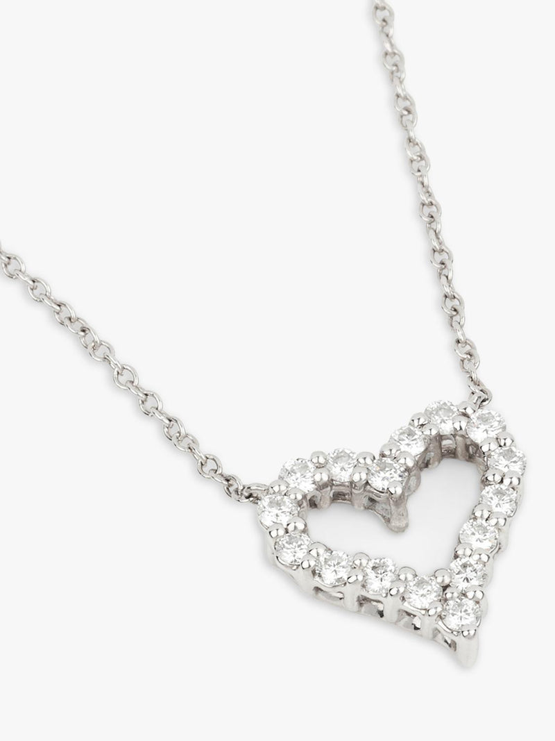 Tiffany & Co. Hearts pendant brilliant cut diamond platinum - British product