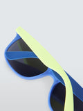 John Lewis Kids Colourblock Sunglasses blue, UK version