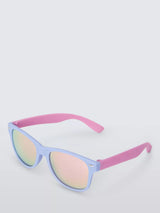 John Lewis John Lewis Kids' Colourblock Mirrored Sunglasses, Purple- Buy online at McGrocer